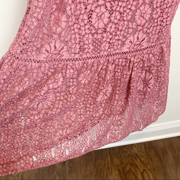Foxidox Pink Lace Dress size M - Picture 5 of 6